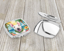 Load image into Gallery viewer, English Bull Terrier Luau Compact Mirror – Stylish Purse Mirror with Artistic Covers