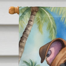 Load image into Gallery viewer, English Bulldog Luau House Flag
