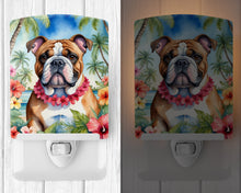 Load image into Gallery viewer, English Bulldog Luau Ceramic Night Light