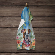Load image into Gallery viewer, English Bulldog Luau Kitchen Towel