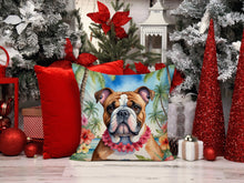 Load image into Gallery viewer, English Bulldog Luau Throw Pillow - 14x14 Decorative Pillow – Art for Your Home &amp; Patio