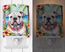 Load image into Gallery viewer, English Bulldog Luau Ceramic Night Light