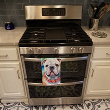 Load image into Gallery viewer, English Bulldog Luau Kitchen Towel