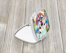 Load image into Gallery viewer, English Bulldog Luau Compact Mirror – Stylish Purse Mirror with Artistic Covers
