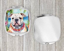 Load image into Gallery viewer, English Bulldog Luau Compact Mirror – Stylish Purse Mirror with Artistic Covers