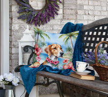 Load image into Gallery viewer, English Foxhound Luau Throw Pillow