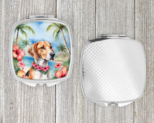 Load image into Gallery viewer, English Foxhound Luau Compact Mirror – Stylish Purse Mirror with Artistic Covers
