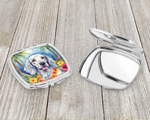 Load image into Gallery viewer, English Setter Luau Compact Mirror – Stylish Purse Mirror with Artistic Covers