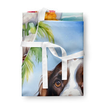 Load image into Gallery viewer, English Springer Spaniel Luau Apron – Artist-Designed Kitchen, BBQ &amp; Craft Apron