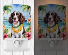 Load image into Gallery viewer, English Springer Spaniel Luau Ceramic Night Light