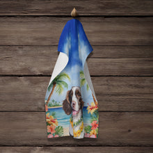 Load image into Gallery viewer, English Springer Spaniel Luau Kitchen Towel