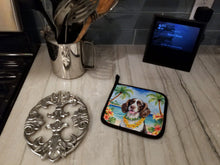 Load image into Gallery viewer, English Springer Spaniel Luau Pot Holders - Set of 2 Decorative Kitchen Helpers | Made in the USA