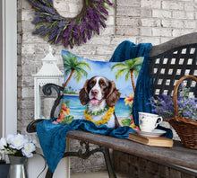 Load image into Gallery viewer, English Springer Spaniel Luau Throw Pillow