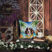 Load image into Gallery viewer, English Springer Spaniel Luau Throw Pillow