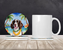 Load image into Gallery viewer, English Springer Spaniel Luau Large Sandstone Coasters Pack of 4