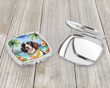Load image into Gallery viewer, English Springer Spaniel Luau Compact Mirror – Stylish Purse Mirror with Artistic Covers
