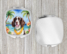 Load image into Gallery viewer, English Springer Spaniel Luau Compact Mirror – Stylish Purse Mirror with Artistic Covers