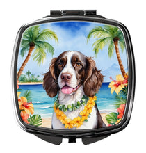Load image into Gallery viewer, English Springer Spaniel Luau Compact Mirror – Stylish Purse Mirror with Artistic Covers
