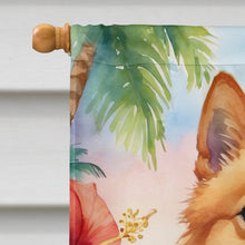 Load image into Gallery viewer, Finnish Spitz Luau House Flag