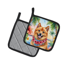 Load image into Gallery viewer, Finnish Spitz Luau Pot Holders - Set of 2 Decorative Kitchen Helpers | Made in the USA