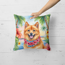 Load image into Gallery viewer, Finnish Spitz Luau Throw Pillow