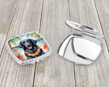 Load image into Gallery viewer, Flat-Coated Retriever Luau Compact Mirror – Stylish Purse Mirror with Artistic Covers