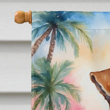 Load image into Gallery viewer, Fox Terrier Luau House Flag