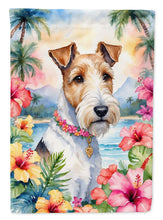 Load image into Gallery viewer, Fox Terrier Luau House Flag
