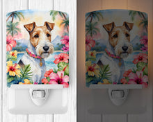 Load image into Gallery viewer, Fox Terrier Luau Ceramic Night Light