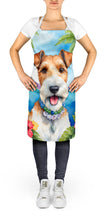 Load image into Gallery viewer, Fox Terrier Luau Apron – Artist-Designed Kitchen, BBQ &amp; Craft Apron