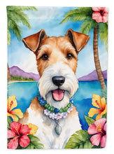 Load image into Gallery viewer, Fox Terrier Luau House Flag