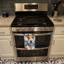 Load image into Gallery viewer, Fox Terrier Luau Kitchen Towel