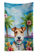 Load image into Gallery viewer, Fox Terrier Luau Kitchen Towel