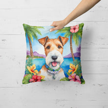 Load image into Gallery viewer, Fox Terrier Luau Throw Pillow