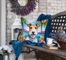 Load image into Gallery viewer, Fox Terrier Luau Throw Pillow
