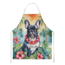 Load image into Gallery viewer, French Bulldog Luau Apron – Artist-Designed Kitchen, BBQ &amp; Craft Apron