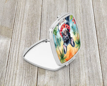 Load image into Gallery viewer, French Bulldog Luau Compact Mirror – Stylish Purse Mirror with Artistic Covers