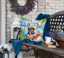 Load image into Gallery viewer, French Bulldog Luau Throw Pillow