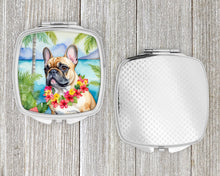 Load image into Gallery viewer, French Bulldog Luau Compact Mirror – Stylish Purse Mirror with Artistic Covers