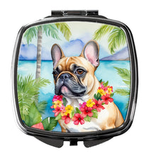 Load image into Gallery viewer, French Bulldog Luau Compact Mirror – Stylish Purse Mirror with Artistic Covers
