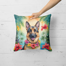 Load image into Gallery viewer, German Shepherd Luau Throw Pillow
