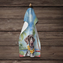 Load image into Gallery viewer, German Shorthaired Pointer Luau Kitchen Towel
