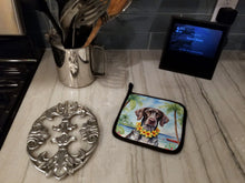 Load image into Gallery viewer, German Shorthaired Pointer Luau Pot Holders - Set of 2 Decorative Kitchen Helpers | Made in the USA