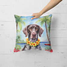 Load image into Gallery viewer, German Shorthaired Pointer Luau Throw Pillow