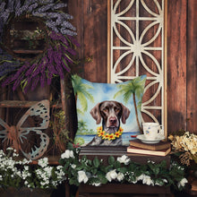 Load image into Gallery viewer, German Shorthaired Pointer Luau Throw Pillow