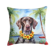 Load image into Gallery viewer, German Shorthaired Pointer Luau Throw Pillow