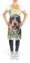 Load image into Gallery viewer, German Wirehaired Pointer Luau Apron – Artist-Designed Kitchen, BBQ &amp; Craft Apron