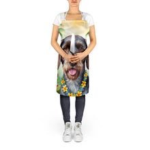 Load image into Gallery viewer, German Wirehaired Pointer Luau Apron – Artist-Designed Kitchen, BBQ &amp; Craft Apron