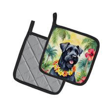 Load image into Gallery viewer, Giant Schnauzer Luau Pot Holders - Set of 2 Decorative Kitchen Helpers | Made in the USA