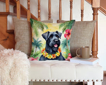 Load image into Gallery viewer, Giant Schnauzer Luau Throw Pillow - 14x14 Decorative Pillow – Art for Your Home &amp; Patio